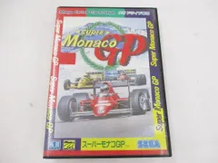  中古品 ゲーム セガ メガドライブ ソフト スーパーモナコGP 箱説付きのサムネイル