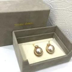 TASAKI タサキ K18 マベパール イヤリング メレダイヤ 0.08ctのサムネイル