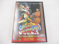  中古品 ゲーム セガ メガドライブ ソフト ストリートファイターII 箱説付きのサムネイル