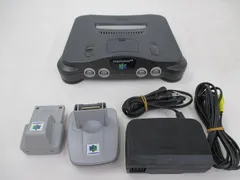  中古品 ゲーム NINTENDO 64 本体 NUS-001 本体のみ 動作品 メモリー拡張パックのサムネイル