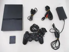  中古品 ゲーム プレイステーション2 PS2 本体 SCPH-70000 ブラック 動作品 本体のみ 周辺機器付きのサムネイル