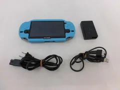  中古品 ゲーム PS Vita 本体 PCH-1100 ブラック 本体のみ 充電器・カバー付きのサムネイル