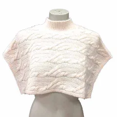 ナチュラルビューティーベーシック NATURAL BEAUTY BASIC スヌード マフラー ニット ケーブル FR アイボリー 白 ホワイト /YKのサムネイル