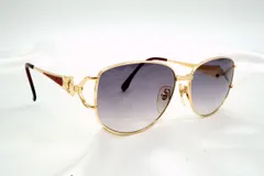 イヴ サンローラン ヴィンテージ 美品 サングラス アイウェア 31-5677 メタルフレーム YSLロゴ 金 ゴールド Yves Saint Laurent 7030kのサムネイル