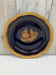 E【保管品】Limoges Castel リモージュ キャステル 22K GOLD 金彩飾り皿 おしゃれ ヴィンテージのサムネイル