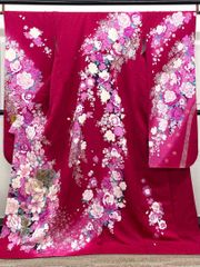振袖 金通し ラメ刺繍 金銀彩 身丈169cm パールトーン加工済 MO3888 