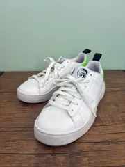 DIESEL ディーゼル s–clever low lace スニーカー ホワイト カウレザー使用 26.5cm 送料無料♪のサムネイル