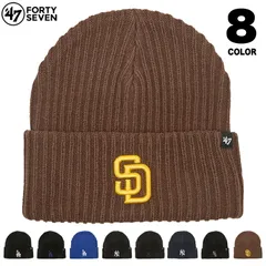 47BRAND ニット帽 47ブランド フォーティーセブン ニットキャップ 帽子 ビーニー メジャーリーグ 大リーグ MLB メンズ レディース ブランド 大きいサイズ ドジャース ヤンキース 黒 47brand486のサムネイル