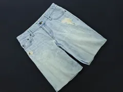 AMERICAN RAG CIE アメリカンラグシー ダメージ加工 ハーフ デニムパンツ 水色 ■◆ メンズのサムネイル