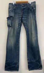 Johnbull ジョンブル カーゴデニムパンツ ジーンズ インディゴ メンズ 日本製のサムネイル