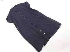 MAYSON GREY メイソングレイ バンドカラー シャツ ワンピース size1/紺 ■◆ レディースのサムネイル
