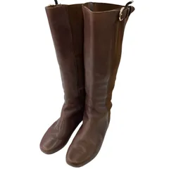 186005 現状品 BALLY バリー レザー　ストレッチファブリック　ブラウン　DORGIA 22.5cm レディースのサムネイル