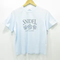 【三重本店】 中古 snidel | スナイデル ロゴプリント半袖Tシャツ BOUQUET OF JOY 20周年記念 花柄 SWCT252018 ブルー サイズ：ONE SIZE 【112】のサムネイル