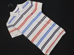 BROOKS BROTHERS ブルックスブラザーズ カノコ ボーダー 刺繍 半袖 ポロシャツ sizeM/白 ■◆ メンズのサムネイル
