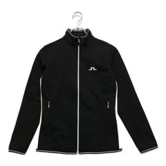 中古 レディース ジェイリンドバーグ J.LINDEBERG ブルゾン XS 黒 ブラック 長袖フルジップ 裏起毛 小さい