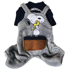 犬服 Tシャツ ペット服 ドッグウェア 可愛いつなぎ ペットウェア コスチューム 犬仮装 洋服 柔らかい 防寒 人気 ファッション 小中型犬 ペット用品 脱毛保護 春秋冬服 クリスマス ハロウィン (グレー, M)のサムネイル