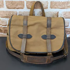 【一生モノ】FILSON フィルソン ミディアム フィールドバッグ ショルダーバッグ タン 大容量 頑丈 C.C.FILSON CO. 本革×ラギッドツイルのサムネイル