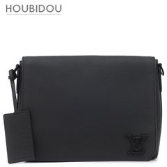ルイヴィトン LOUIS VUITTON ショルダーバッグ テイクオフ メッセンジャー グレインレザー ブラック マットブラック金具 黒 斜め掛け M57080 RFID 【保存袋】【中古】 ルイヴィトン LOUIS VUITTON ショルダーバッグ テイクオフ