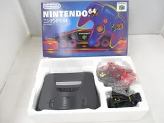  【まとめ売り 中古品】 ゲーム NINTENDO 64 本体 NUS-001 ブラック 動作品 箱周辺機器付きのサムネイル
