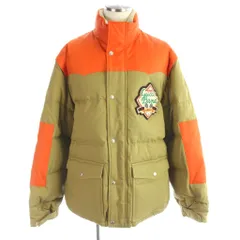 グッチ GUCCI 21AW ダウンジャケット ベスト 2WAY パッチ ロゴ 50 オレンジ 茶 ブラウン 641311 Z8AMD /MW ■GY12のサムネイル