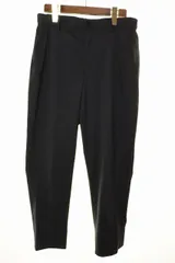 コムサメン COMME CA MEN 福井産 ナイロントリコットジャージー テーパードパンツ SSサイズ ノータック ブラック 【ブランド古着ベクトル】【中古】●260708のサムネイル