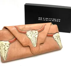 HIROKO HAYASHI ヒロコハヤシ　CERTO チェルト　長財布　ウォレット　二つ折り　レザー　牛柄　ピンク系のサムネイル
