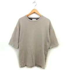 チャオパニック ティピー CIAOPANIC TYPY ニット カットソー Tシャツ ボートネック コットン 綿 ビッグシルエット 七分袖 M ベージュ /NT31のサムネイル