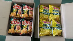カルビー ピザポテト 60g×12袋＆ポテトチップスザ厚切りのためののりしお味 55g×12袋--531454のサムネイル