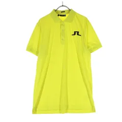 美品 J.LINDEBERG ジェイリンドバーグ ゴルフ 半袖 ポロシャツ Ｍ イエロー メンズ 古着のサムネイル