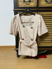 Heve カットオフショルダーブラウス パフスリーブ Aライン Free - メルカリ