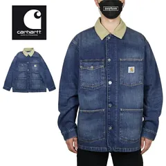 カーハートWIP ジャケット Carhartt WIP アウター カバーオール デニムジャケット ウォッシュ加工 カマノデニム メンズ レディース ブランド 大きいサイズ おしゃれ おすすめ 人気 carhartt210 M L XLのサムネイル
