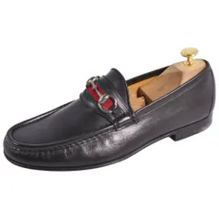 美品 グッチ GUCCI ローファー モカシン ホースビット ウェブストライプのサムネイル
