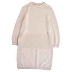 HERMES エルメス Hリフト 半袖ニットワンピース ブラック レディース