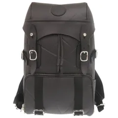 美品 ハンティングワールド ナリフリコラボ ナイロン レザー ブラック リュック バックパック 黒 0160 HUNTING WORLDのサムネイル