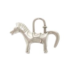 未使用品 エルメス Hロゴ Hシュヴァル パンク 339319T シルク マリン