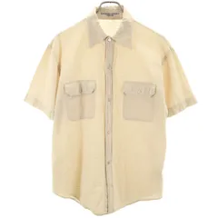 KATHARINE HAMNETT LONDON キャサリンハムネットロンドン 日本製 半袖 シャツ L ベージュ系 メンズ 古着のサムネイル