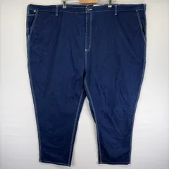 古着 カーハート Carhartt デニム パンツ ペインター ハンマーループ 大きいサイズ ワンポイント ジップ W60 L30  ブルー系 メンズのサムネイル