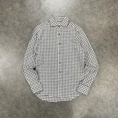 日本製 FAIRFAX Cotonificio Albini L/S Plaid Shirt フェアファクス 長袖シャツ チェックシャツ ギンガムチェック ブラック/ホワイト ポケット コットン メンズのサムネイル