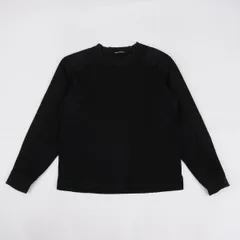 イッセイミヤケメンISSEY MIYAKE MEN スリーブパッチサイドカーブ切替スウェット 黒2のサムネイル
