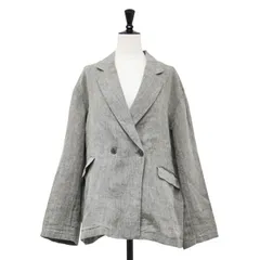 【美品】JOURNAL STANDARD relume ジャーナルスタンダード レリューム ジャケット ブラウン サイズ:FREE 26春夏 ベルギーリネン テーラード ダブルジャケット オーバーサイズ リネン アウター ブレザー【レディース】【中古】のサムネイル