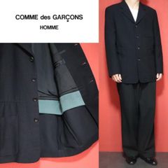 コムデギャルソン 1999SS 田中オム 裾デザイン リネン混 ウール