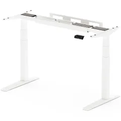 ☆新品☆FLEXISPOT 昇降デスク E7H パソコンデスク スタンディングデスク 電動 メーカー5年保証 無段階高さ調節 耐荷重160kg デュアル静音モーター搭載 人間工学 メモリー機能付き USB機能付き 配線整理 (白)のサムネイル