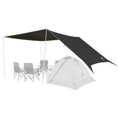 ☆新品☆Geer Top 防水タープ キャンプ タープ 3m×5.25m 大型 遮光 遮熱 耐水3000mm 耐引裂 日よけ カーサイドタープ アウトドア レジャー ピクニック 公園 観戦 車中泊 ビーチ 濃いグレーのサムネイル