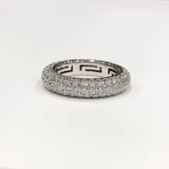 ブルガリ BVLGARI フルエタニティ リング K18WG パヴェダイヤ 指輪 9号 レディース【中古】のサムネイル