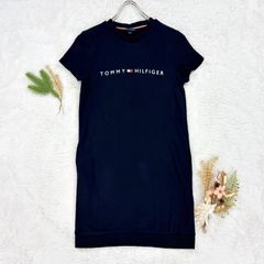 新品】トミーヒルフィガー ロゴ ワンピース ネイビー XL - メルカリ