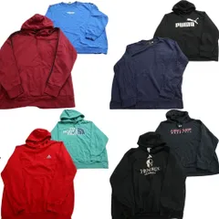 古着卸 まとめ売り ブランド スウェット 8枚セット ( メンズ 2XL ) ノースフェイス ラルフローレン アディダス プーマ 中古 古着 NF5976のサムネイル