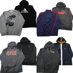 古着卸 まとめ売り ブランド スウェット 8枚セット ( メンズ XL ) ノースフェイス プーマ ノーティカ LEE アディダス 中古 古着 NF5987のサムネイル