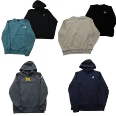 古着卸 まとめ売り ブランド スウェット 6枚セット ( メンズ S/M ) ノースフェイス リーボック アディダス アンダーアーマー 中古 NF6171のサムネイル
