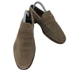 クロケットアンドジョーンズ CROCKETT＆JONES スエード コインローファー レディース UK：5.5 のサムネイル