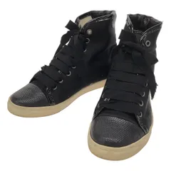 LANVIN ランバン ハイカットスニーカー  ブラック 36のサムネイル